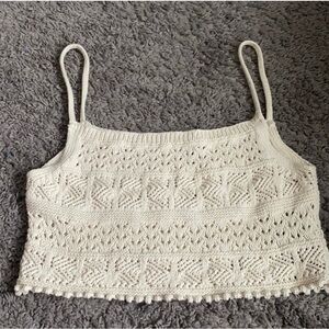 Zara crochet crop top